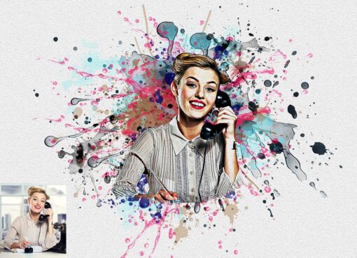 Mega Watercolor Photoshop Action Bundle - Image 28
