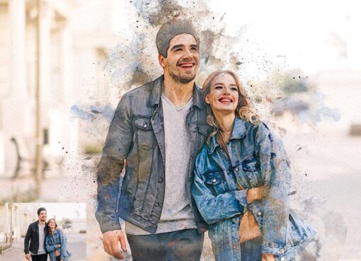 Mega Watercolor Photoshop Action Bundle - Image 30
