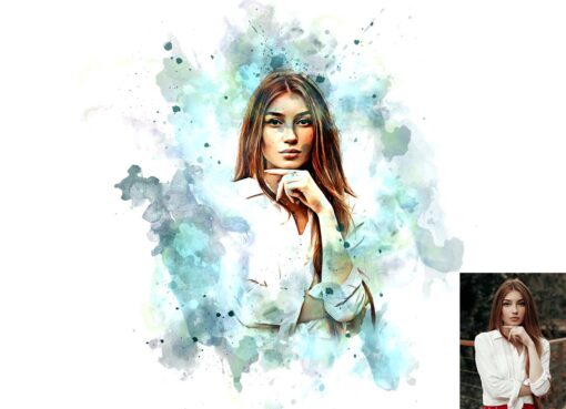 Mega Watercolor Photoshop Action Bundle - Image 36
