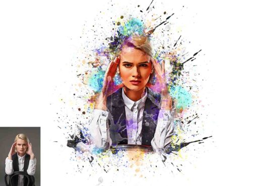 Mega Watercolor Photoshop Action Bundle - Image 39