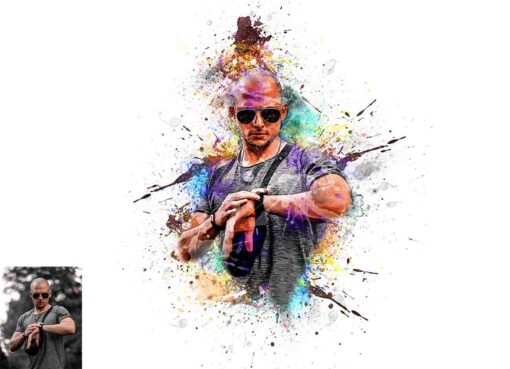 Mega Watercolor Photoshop Action Bundle - Image 40