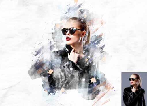 Mega Watercolor Photoshop Action Bundle - Image 51