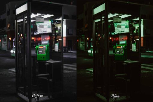Video portrait with intense, dark moods applied via a LUT, perfect for urban videographers and content creators aiming for drama.