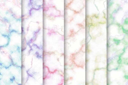 Abstract Marble Texture Patterns, Pastel Porcelain, EPS File