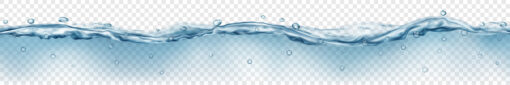 Clear Flowing Water Splashing Droplets, Fresh Wave, EPS File