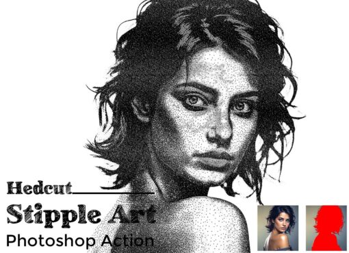 Hedcut Stipple Art Photoshop Action