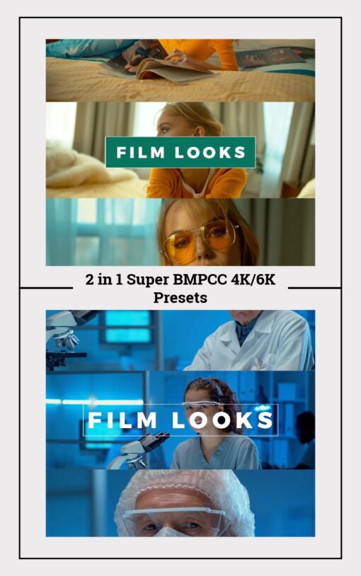 BMPCC 4K and 6K ProRes & Braw Presets 2-in-1 Super Pack