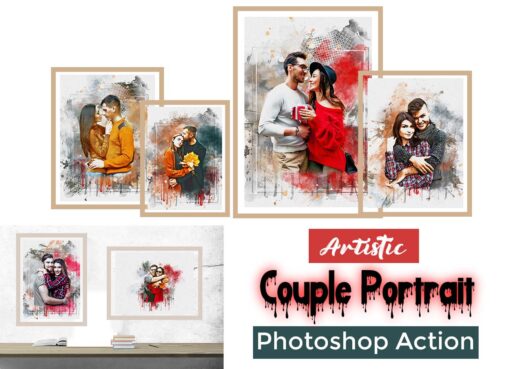 Artistic Couple Portrait Photoshop Action