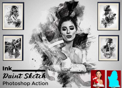 Ink Paint Sketch Photoshop Action
