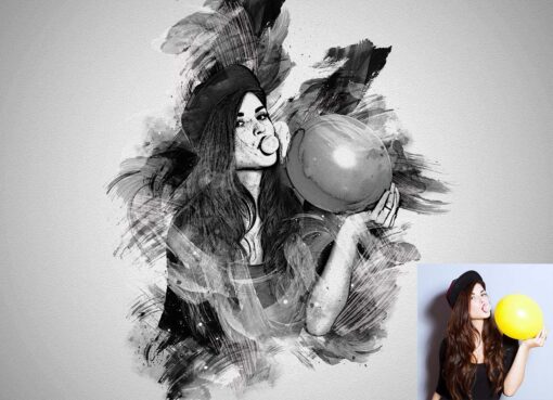 Ink Paint Sketch Photoshop Action - Image 6