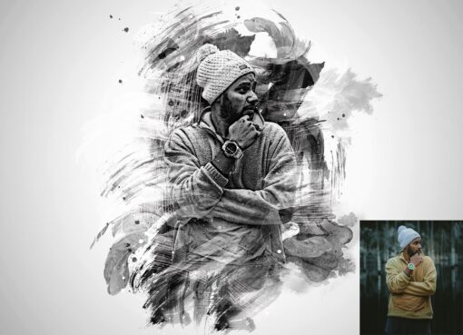 Ink Paint Sketch Photoshop Action - Image 7