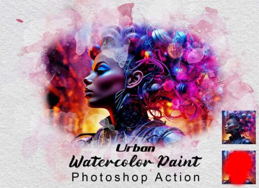 Watercolor Artwork Photoshop Action Bundle - Image 2