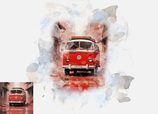 Watercolor Artwork Photoshop Action Bundle - Image 3