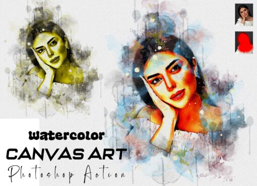 Watercolor Artwork Photoshop Action Bundle - Image 11