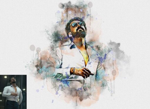 Watercolor Artwork Photoshop Action Bundle - Image 12