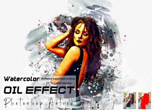 Watercolor Artwork Photoshop Action Bundle - Image 17