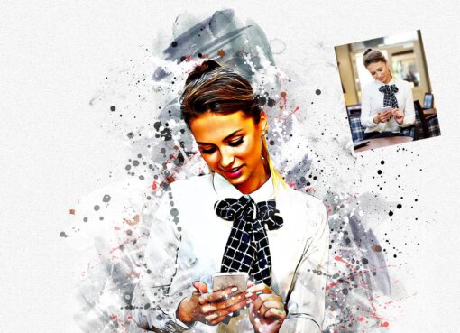 Watercolor Artwork Photoshop Action Bundle - Image 18