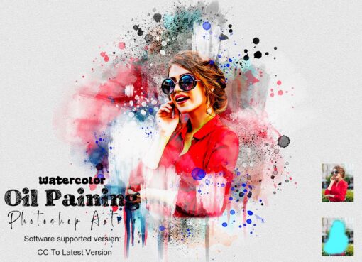 Watercolor Artwork Photoshop Action Bundle - Image 20