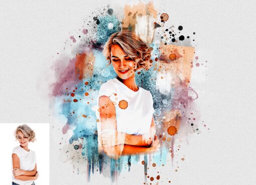 Watercolor Artwork Photoshop Action Bundle - Image 22
