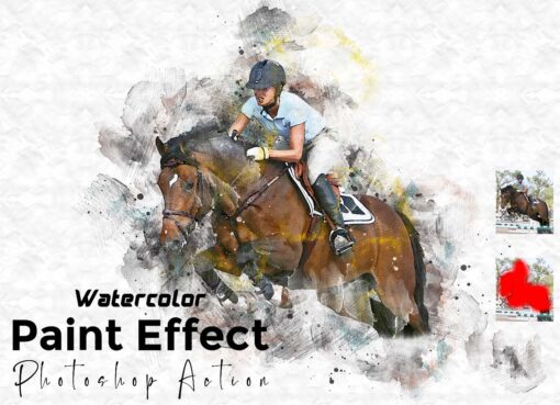 Watercolor Artwork Photoshop Action Bundle - Image 23