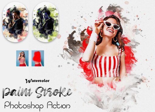 Watercolor Artwork Photoshop Action Bundle - Image 26