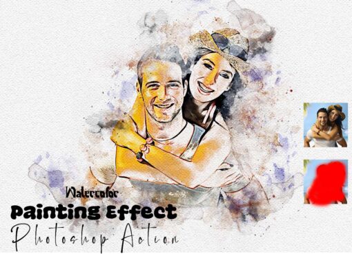 Watercolor Artwork Photoshop Action Bundle - Image 28