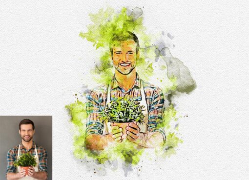 Watercolor Artwork Photoshop Action Bundle - Image 29