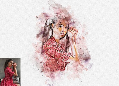 Watercolor Artwork Photoshop Action Bundle - Image 30