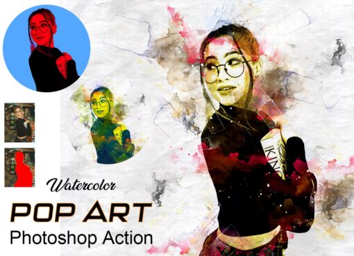 Watercolor Artwork Photoshop Action Bundle - Image 34