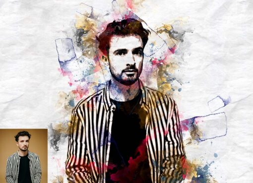 Watercolor Artwork Photoshop Action Bundle - Image 35
