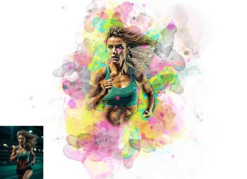 Watercolor Artwork Photoshop Action Bundle - Image 41