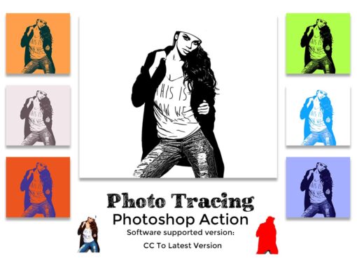 Photo Tracing Photoshop Action