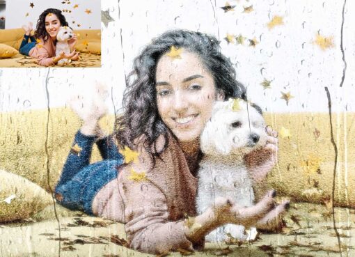 Wet Glass Overlay Photoshop Action - Image 3