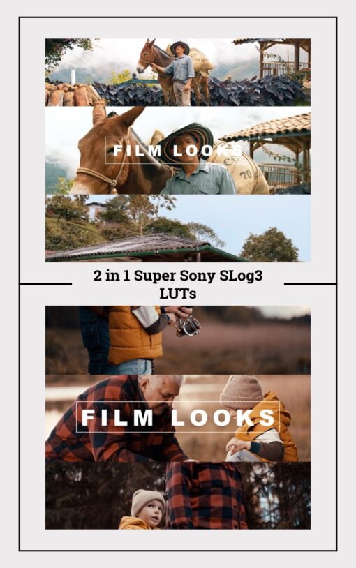 2-in-1 Sony SLog3 LUTs Super Pack