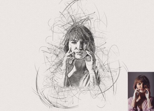Master Scribble Art Photoshop Action - Image 2