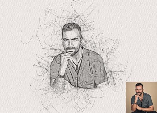 Master Scribble Art Photoshop Action - Image 3