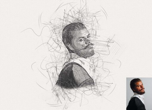 Master Scribble Art Photoshop Action - Image 7