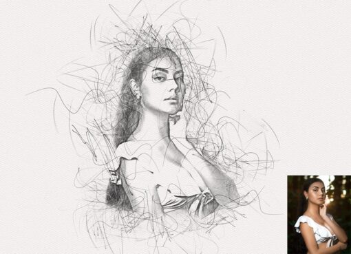Master Scribble Art Photoshop Action - Image 8