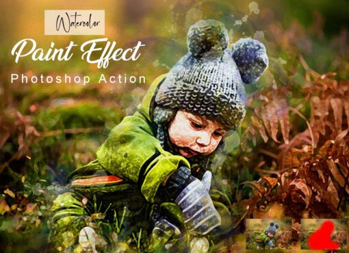 Watercolor Paint Effect Photoshop Action