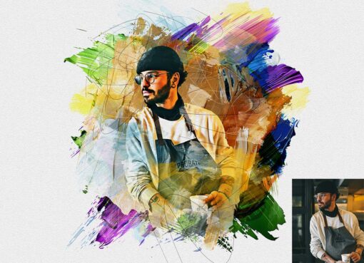 Artistic Painting Effect Photoshop Action - Image 5