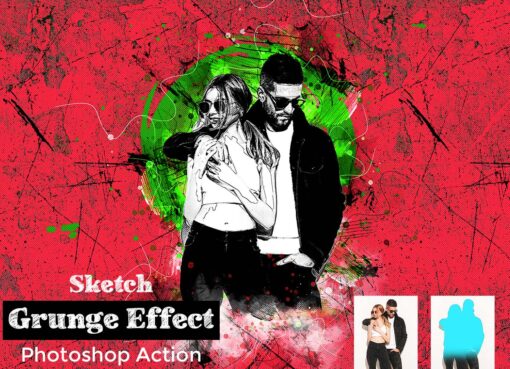 Sketch Grunge Effect Photoshop Action