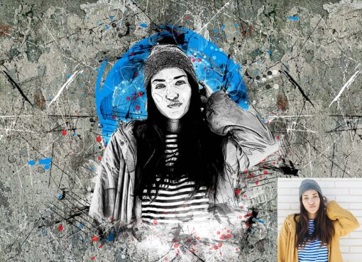 Sketch Grunge Effect Photoshop Action - Image 3