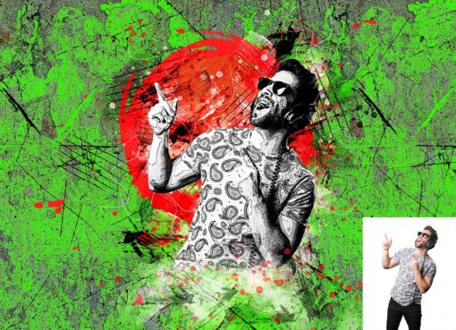 Sketch Grunge Effect Photoshop Action - Image 4