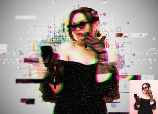 Digital Glitch Effect Photoshop Action - Image 4
