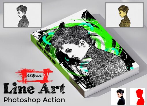 Abstract Line Art Photoshop Action