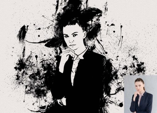 Ink Hand Drawing Photoshop Action - Image 4