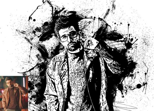 Ink Hand Drawing Photoshop Action - Image 7