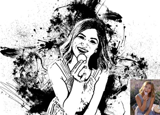 Ink Hand Drawing Photoshop Action - Image 8