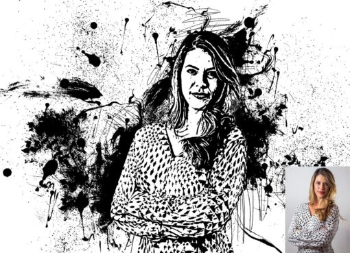 Ink Hand Drawing Photoshop Action - Image 10