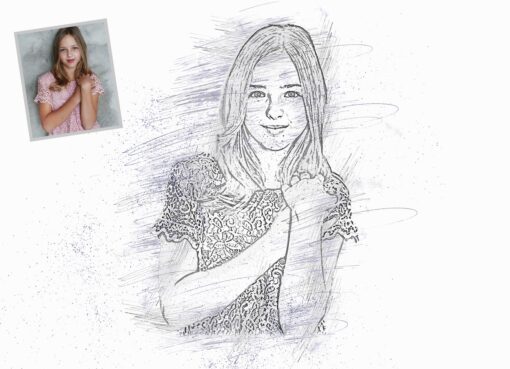 Pencil Sketch Portrait Photoshop Action - Image 6